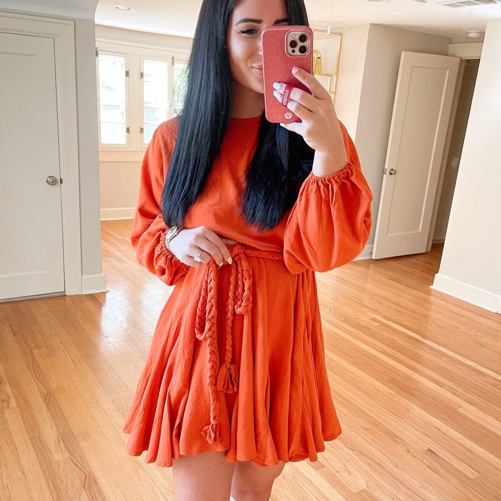 Red Dress Boutique Orange Swing Dress